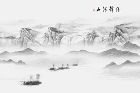 新中式背景墙