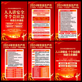 安全生产月海报