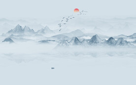 抽象山水画