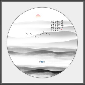 禅意山水画