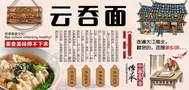 云吞面背景墙