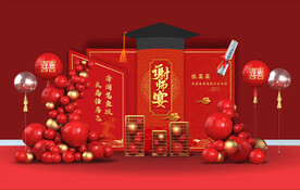 谢师宴庆功背景墙