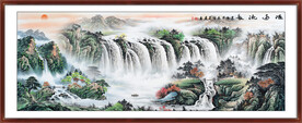 山水风景山水画