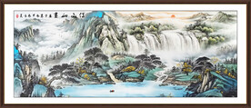 背景墙山水画