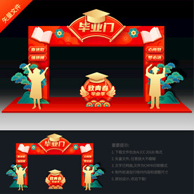毕业门头
