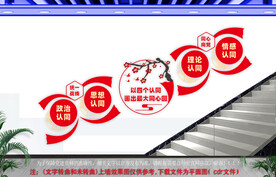 四个认同楼道文化墙