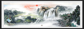 山水风景山水画