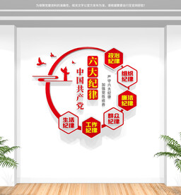 党的六大纪律文化墙