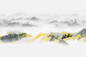 山水背景墙