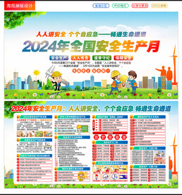 2024年安全生产月展板