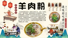 羊肉粉背景墙
