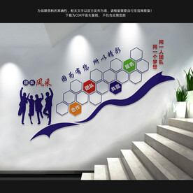 企业楼梯文化墙