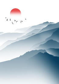 意境水墨山水 