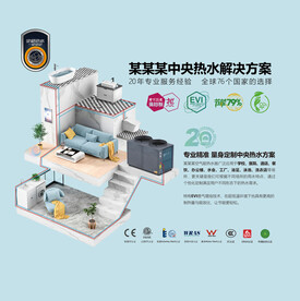 地暖空调广告图