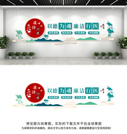 廉洁行医文化墙