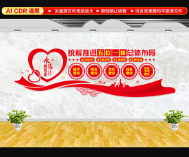 五位一体文化墙