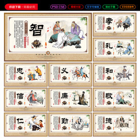 传统文化展板