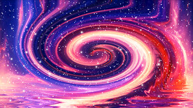 绚丽旋涡宇宙星空背景墙