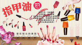时尚美甲背景墙