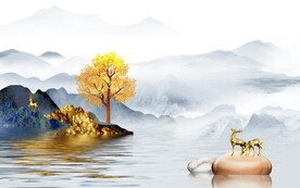 简约山水