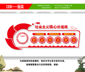 核心价值观文化墙