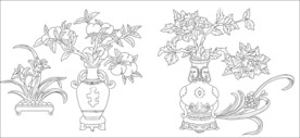 花瓶博古
