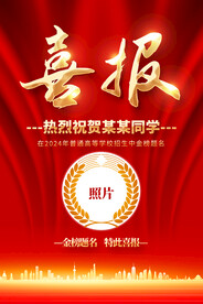高考中考喜报海报