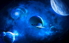 宇宙星球星空背景墙