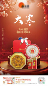 保健品大寒广告画