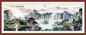 山水壁画 