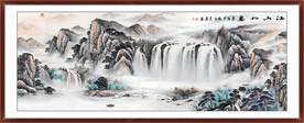 山水画国画山水