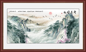 酒店大堂山水画