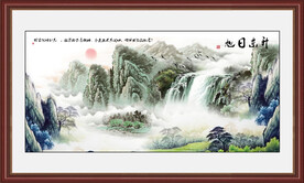 山水风景壁画