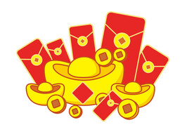 新年春节红包金元宝 