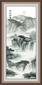 国画山水风景画