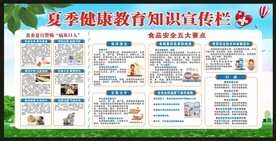 夏季健康教育宣传栏