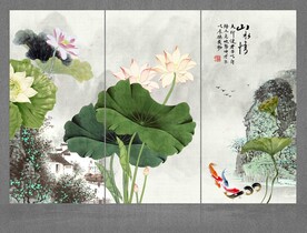 工笔画荷花
