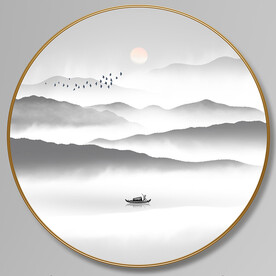 水墨山水画意境画