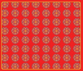 牵牛花绣图纹