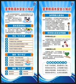 防溺水安全知识展架