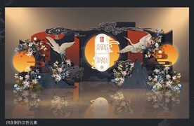 撞色中国风婚礼