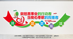 爱心慈善文化墙