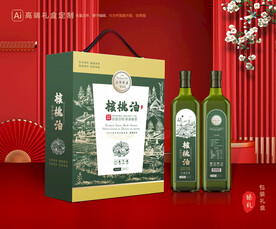核桃油包装 食用油礼盒