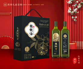 核桃油包装 食用油礼盒