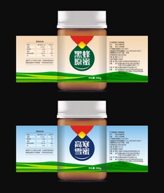 蜂蜜包装蜜蜂瓶贴
