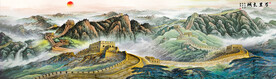 锦绣山河山水画