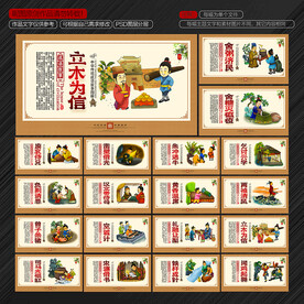 中华成语典故 中华成语展板