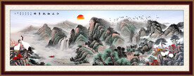 山水画国画山水