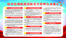 校外培训机构消防安全管理九项规