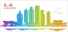 无锡地标建筑剪影